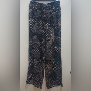 Flowy and floral paisley patterned pants